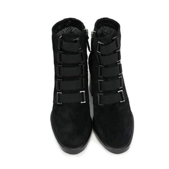 Aquatalia Womens Indira Ankle Boots Black Suede Bl - Picture 9 of 11